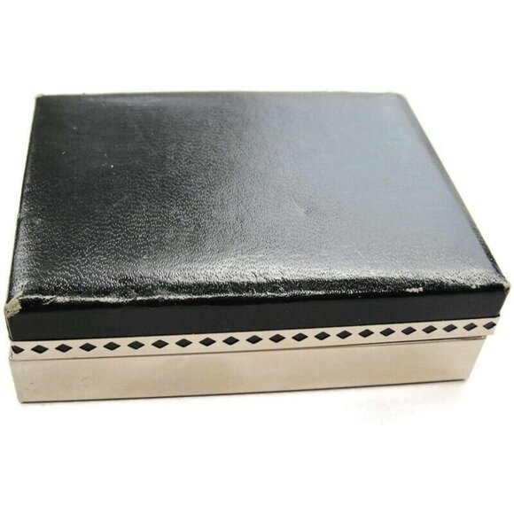 Vintage Swank MOP Round Set Silver Tone Cufflinks & Tie Clip Tux Shirt Suit - Picture 2 of 12